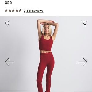 SKIMS Red Leggings